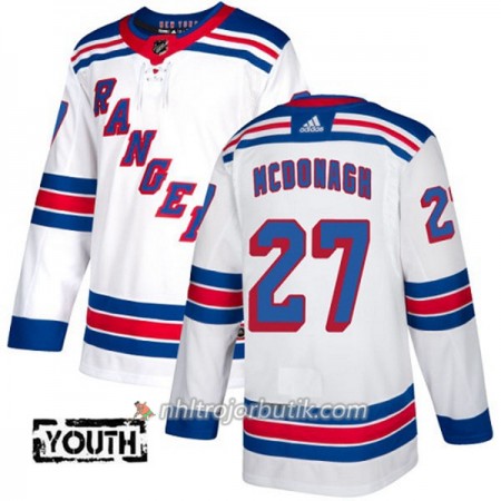 Barn Ishockey New York Rangers Tröja Ryan McDonagh 27 Adidas 2017-2018 Vit Authentic